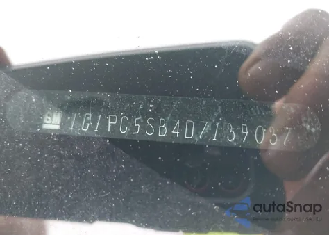 2013 Chevrolet Cruze 1Lt Auto из США, поврежденный, VIN 1G1PC5SB4D7139037